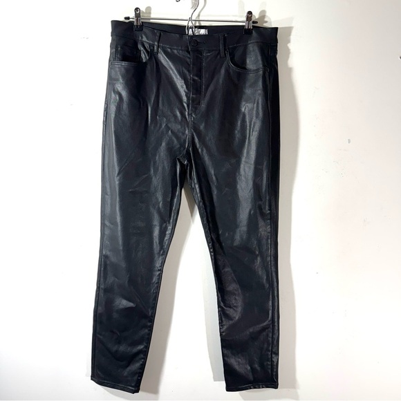 LOFT Womens black coated 5-pockets modal jeans Size 12 - Picture 2 of 11